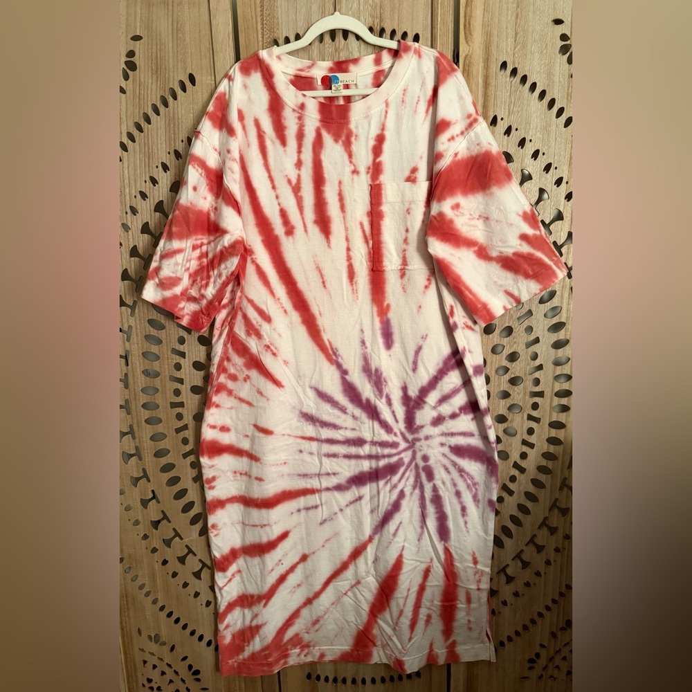 FP Beach Camilla Shirt Dress Cotton Tie-dye